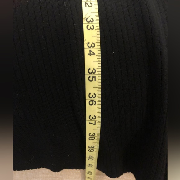 Trina Turk black sweater dress with white collar - Picture 9 of 11